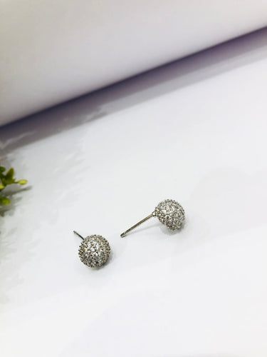 Ball American Diamond Stud Earrings